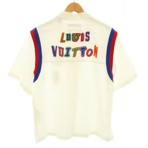 LOUIS VUITTON 21AW NBAバスケットショートスリーブシャツ L ホワイト 1A8XE2