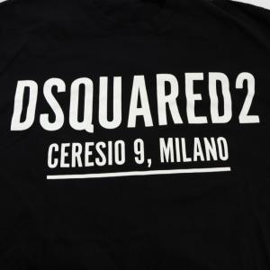 DSQUARED2 22SS CERESIO 9 COOL TSHIRT Tシャツ カットソー ロゴ プリント 半袖 L 黒 ブラック S71GD1058