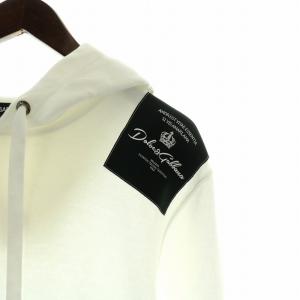 DOLCE&GABBANA パーカー プルオーバー 50 ホワイト ブラック