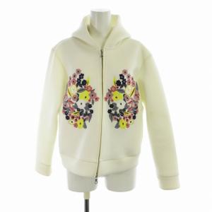 チェスティお花刺繍パーカー 22SS パーカー ジップアップ 長袖 スウェット 花 フラワー