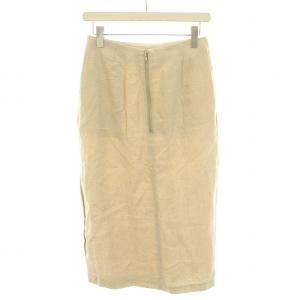 AURALEE スカート ロング マキシ タイト 麻 リネン 1 S ベージュ /YT