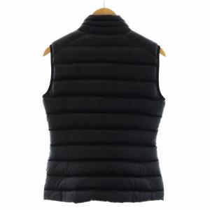 EMPORIO ARMANI ダウンベスト ロゴ ジップアップ ナイロン アウター M 黒 ブラック