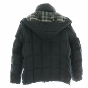 BURBERRY LONDON ダウンジャケット ベスト 2WAY キルティング ジップアップ シングル フード スタンドカラー 裏地ノバチェック 絹 シルク混