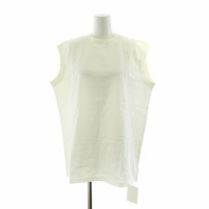 タグ付き カットソー ノースリーブ クルーネック 白 ホワイト /NQ