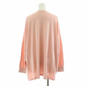 23区 ウーステッドウール ビッグシルエット ニット カットソー 長袖 38 M ピンク 210-5KP.WO.CS.0254(012)