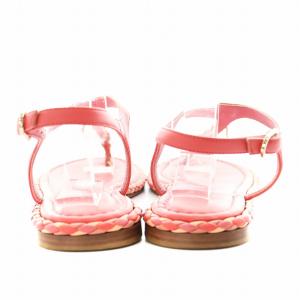 CHANEL ココマーク トングサンダル 36 ピンク