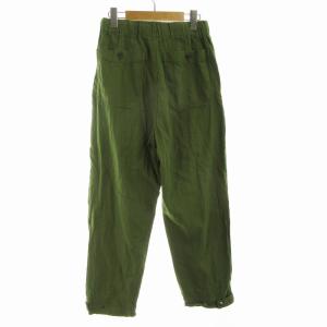 JOURNAL STANDARD relume 24SS ハウスホールド コットンリネンワイドバギーベイカーイージーパンツ ミリタリー M 緑 グリーン 24-030-464-0330-2-0