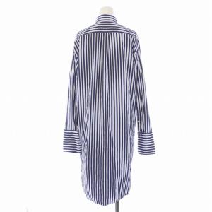 POLO RALPH LAUREN シャツ チュニック 長袖 ストライプ柄 2 S 白 ホワイト 紺 ネイビー