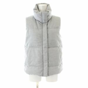NURVE LERATONA ダウンベスト ハイネック ウール S グレー 5302015