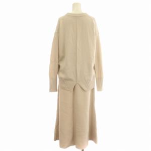 23区 23AW ニット セットアップ スカート ロングスカート カシミヤ混 セーター 38 M ベージュ