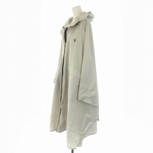 POLO RALPH LAUREN ポケッタブルレインポンチョ レインコート 刺繍 M-L グレー