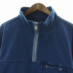 nonnative Pilgrim Surf + Supply エクスプローラーハーフジップコットンスウェットインディゴオーバーダイド EXPLORER