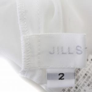 JILL STUART 22SS ノースリーブ ワンピース ロング 総柄 2 M 白 ホワイト /G