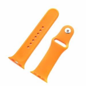 HERMES Apple Watch用 42/44/45mm ラバーベルト オレンジ
