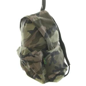 Hervé Chapelier リュックサック デイバッグ ナイロン カモフラ 迷彩柄 カーキ