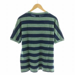 PS Paul Smith. RED EAR Tシャツ カットソー 半袖 ボーダー M 緑 グリーン 紺 ネイビー
