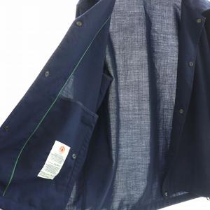 LUIGI BORRELLI シャツジャケット 48 ネイビー