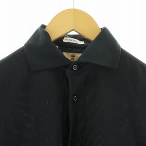 GUY ROVER シップス FOR SHIPS クールマックス ワンポイント刺繍 イタリアン ワイドカラー ポロシャツ 半袖