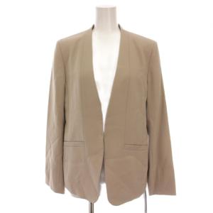 22SS ノーカラージャケット アウター 38 ベージュ 021-2150203 /YM