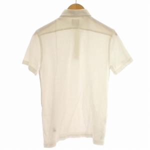 GUY ROVER SHIPS 別注 ポロシャツ 半袖 鹿の子 花刺繍 S 白 ホワイト