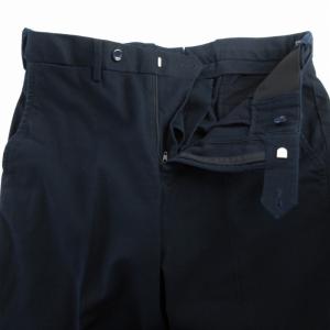 SHIPS チノパン テーパードパンツ ストレッチ センタープレス 42 XS 紺 ネイビー /RO