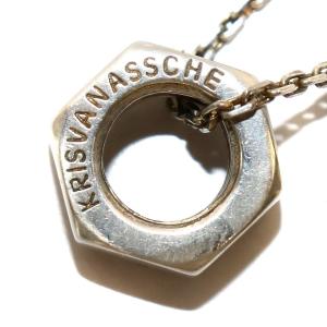 KRISVANASSCHE ヌメロ NUMERO 1 ペンダント ネックレス チェーン ナット 925 シルバー