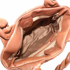 genten パディ ハンドバッグ ブラウン 43857