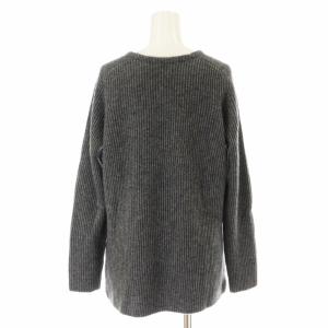 UNITED ARROWS W/YAK/CA アゼ ニット B カットソー セーター カシミヤ混 ウール ラグランスリーブ 長袖 グレー 15131064474