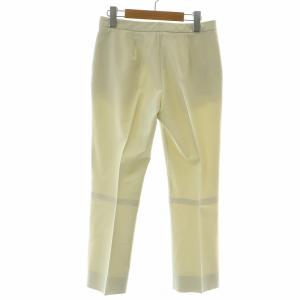 PRADA スラックスパンツ ジップフライ ストレッチ 40 M アイボリー