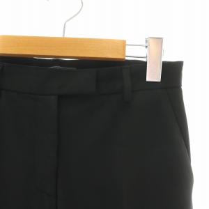 PRADA スラックスパンツ ジップフライ ストレッチ 38 S 黒 ブラック