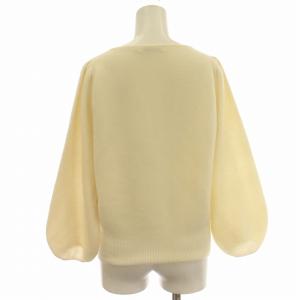 ANAYI 22AW ニット パフスリーブ ウール セーター 長袖 38 M アイボリー