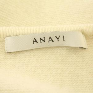 ANAYI 22AW ニット パフスリーブ ウール セーター 長袖 38 M アイボリー