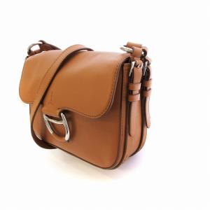 POLO RALPH LAUREN ショルダーバッグ ポシェット レザー 茶 ブラウン
