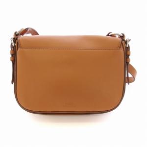 POLO RALPH LAUREN ショルダーバッグ ポシェット レザー 茶 ブラウン