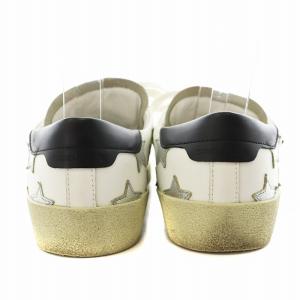 SAINT LAURENT PARIS Court Classic Star Sneakers スニーカー シューズ スターパッチ レザー 41 26.0cm 白