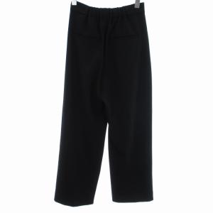 UNITED ARROWS カーブパンツ スラックス ロング ジップアップ 36 S相当 黒 ブラック 15142405207