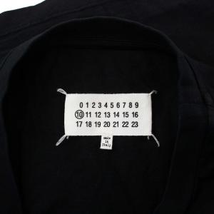 Maison Margiela 10 21AW フロントタグ 刺繍 Tシャツ カットソー 半袖 48 M 黒 ブラック S50GC0658 /KH