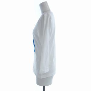 marimekko ウニッコ UNIKKO Tシャツ カットソー クルーネック 七分袖 XS 白 ホワイト