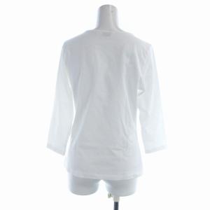 marimekko ウニッコ UNIKKO Tシャツ カットソー クルーネック 七分袖 XS 白 ホワイト