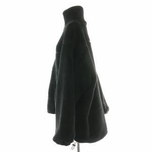 GALLARDAGALANTE NAVY 22AW ボアブルゾン スタンドカラージャケット アウター ジップアップ F 黒 ブラック GGZ1022307A0009