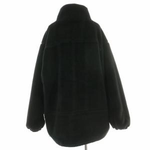 GALLARDAGALANTE NAVY 22AW ボアブルゾン スタンドカラージャケット アウター ジップアップ F 黒 ブラック GGZ1022307A0009