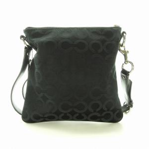 COACH マディソン オプアート クロスボディー ショルダーバッグ シグネチャー ロゴ 黒 ブラック /EE