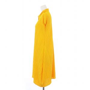 PLEATS PLEASE ISSEY MIYAKE イッセイミヤケ シャツワンピース チュニック 4 イエロー