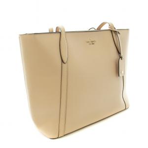 kate spade new york カラ ラージ トート ハンドバッグ トートバッグ レザー チャーム ピンクベージュ /YT