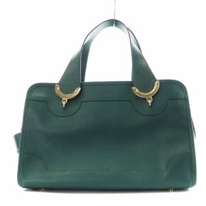 ANYA HINDMARCH ハンドバッグ ショルダーバッグ 2way レザー 緑 グリーン