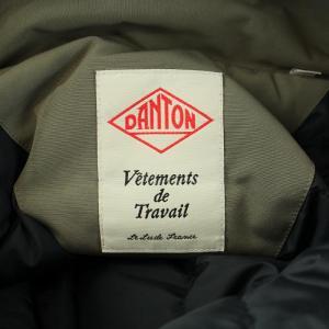 DANTON 22AW LAS アーミーフードダウンジャケット L カーキ DT-A0030