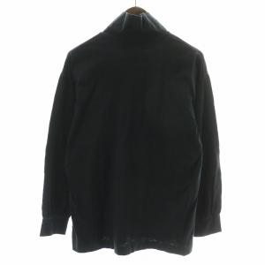 COMME des GARCONS HOMME PLUS 90s Tシャツ カットソー 長袖 ハイネック ロゴプリント 黒 ブラック