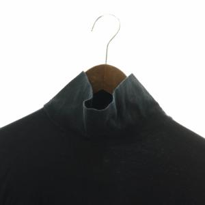 COMME des GARCONS HOMME PLUS 90s Tシャツ カットソー 長袖 ハイネック ロゴプリント 黒 ブラック