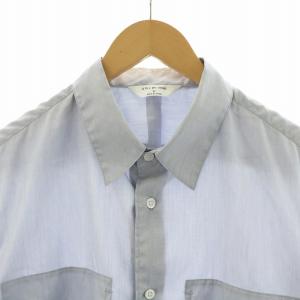 STILL BY HAND ピマコットン 半袖ブロードシャツ カジュアル 半袖 46 M 水色 ライトブルー SH04241 /NQ