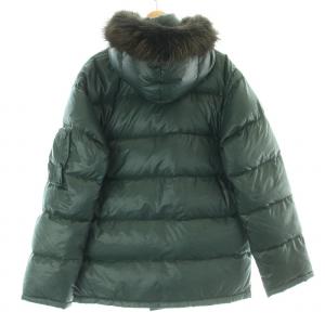 DUVETICA eracle ダウンジャケット アウター ジップアップ フード ファー 46 M 緑 グリーン
